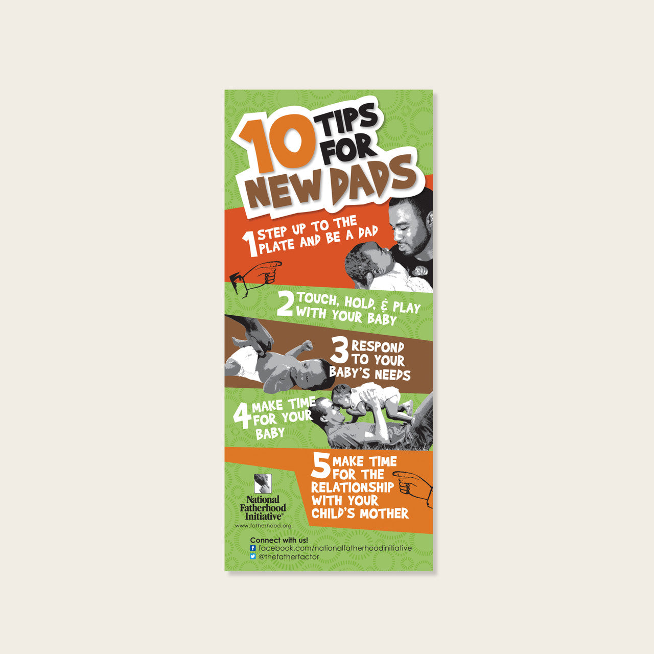Tip Card: 10 Tips for New Dads (Pack of 50)