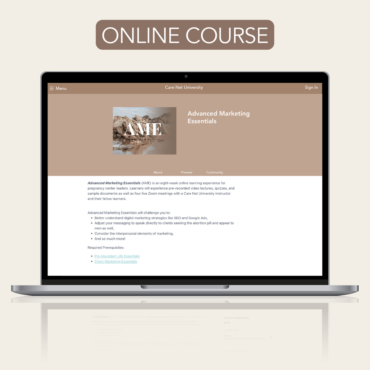 Advanced Marketing Essentials (AME) – Care Net Bookstore