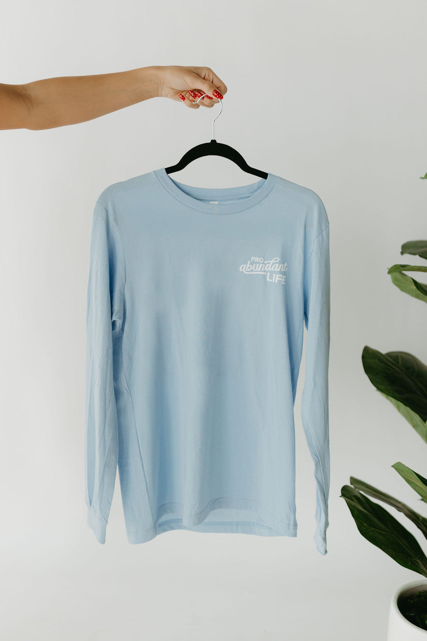 Light Blue Faith Over Fear Long Sleeve