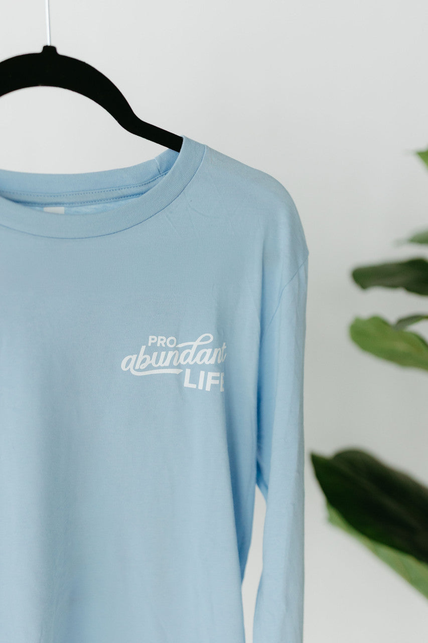 Light Blue Faith Over Fear Long Sleeve