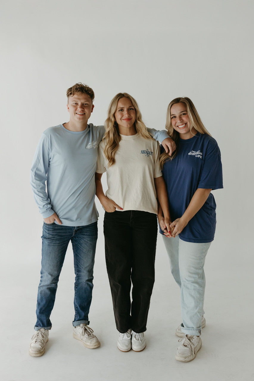 Navy Pro Abundant Life T-Shirt