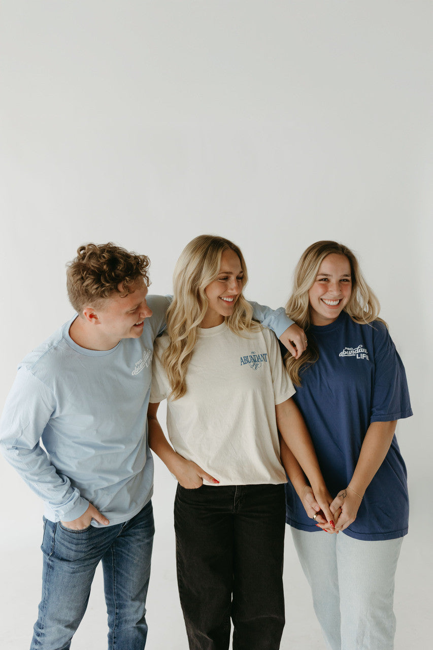 Light Blue Faith Over Fear Long Sleeve