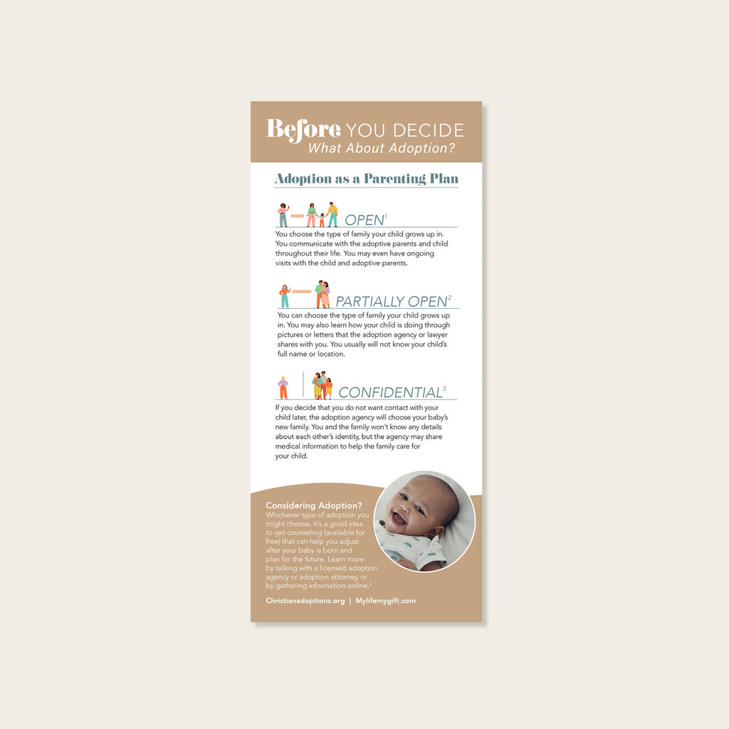 Before You Decide: Adoption Tip Card (Packs of 50)