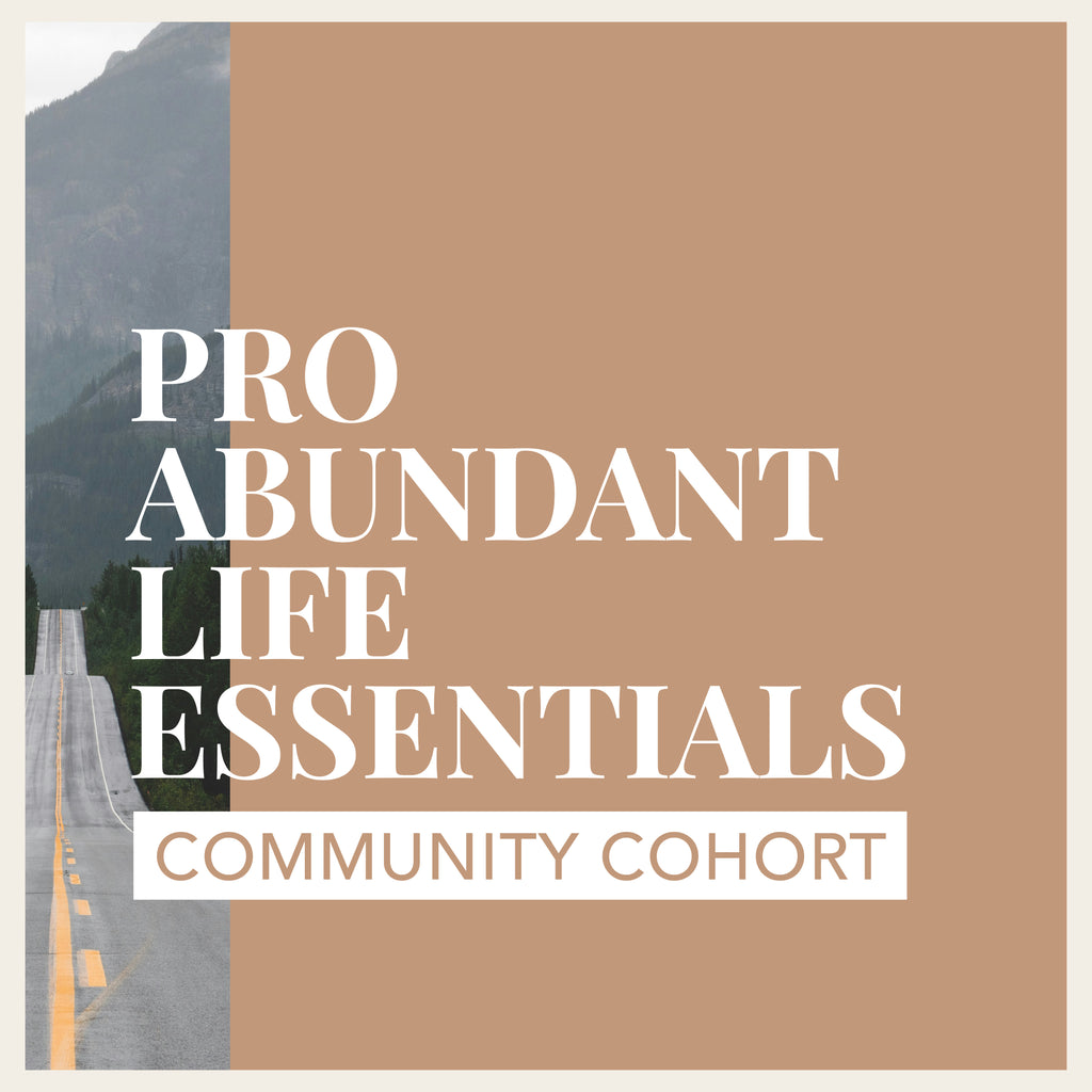 Pro Abundant Life Essentials – Individual Seat (Community Cohort)