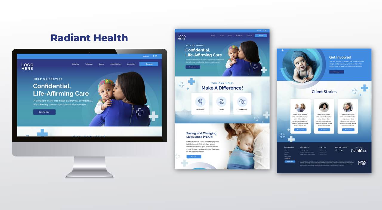 Care Net Donor Website Template