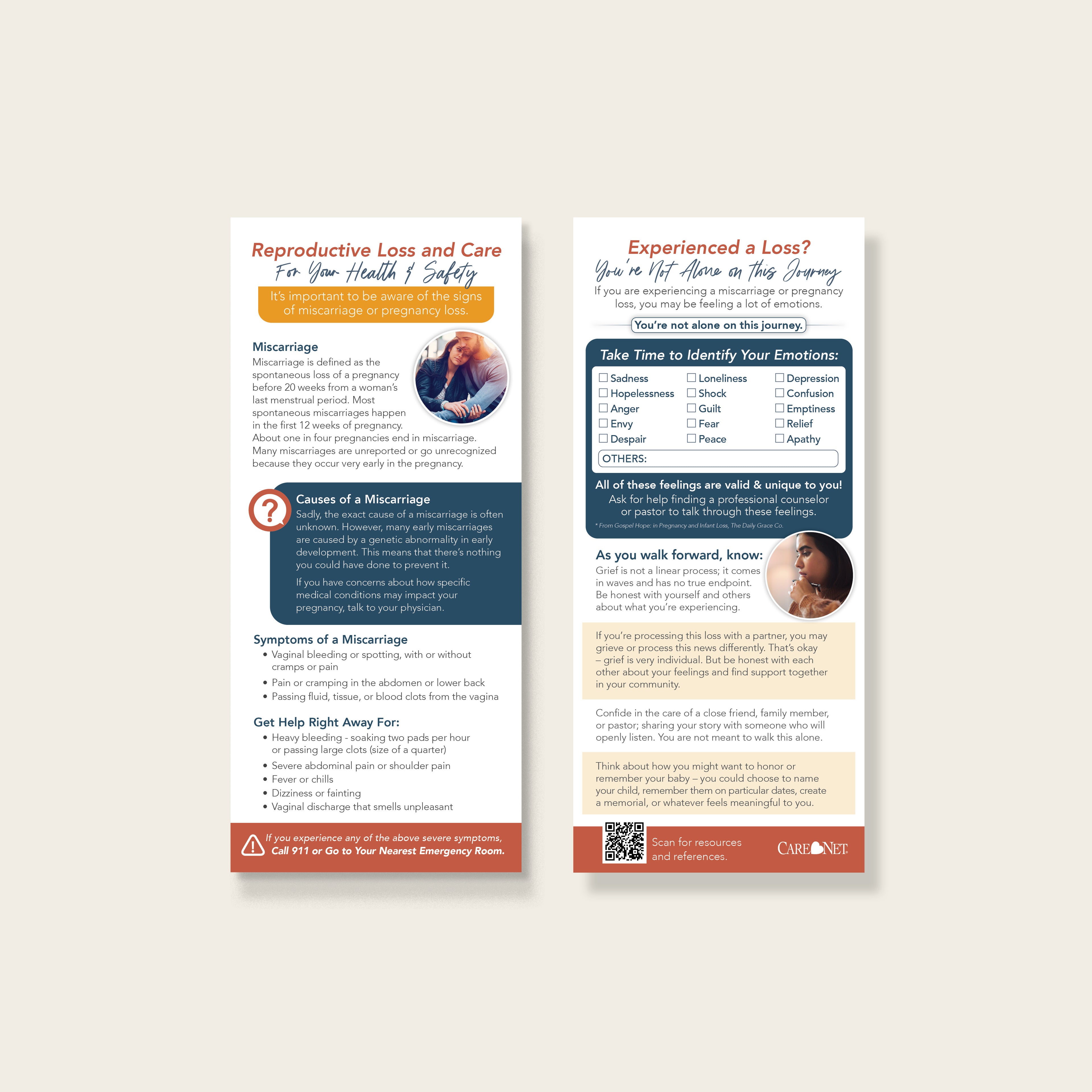 Miscarriage & Pregnancy Loss Tip Card (Pack of 50)