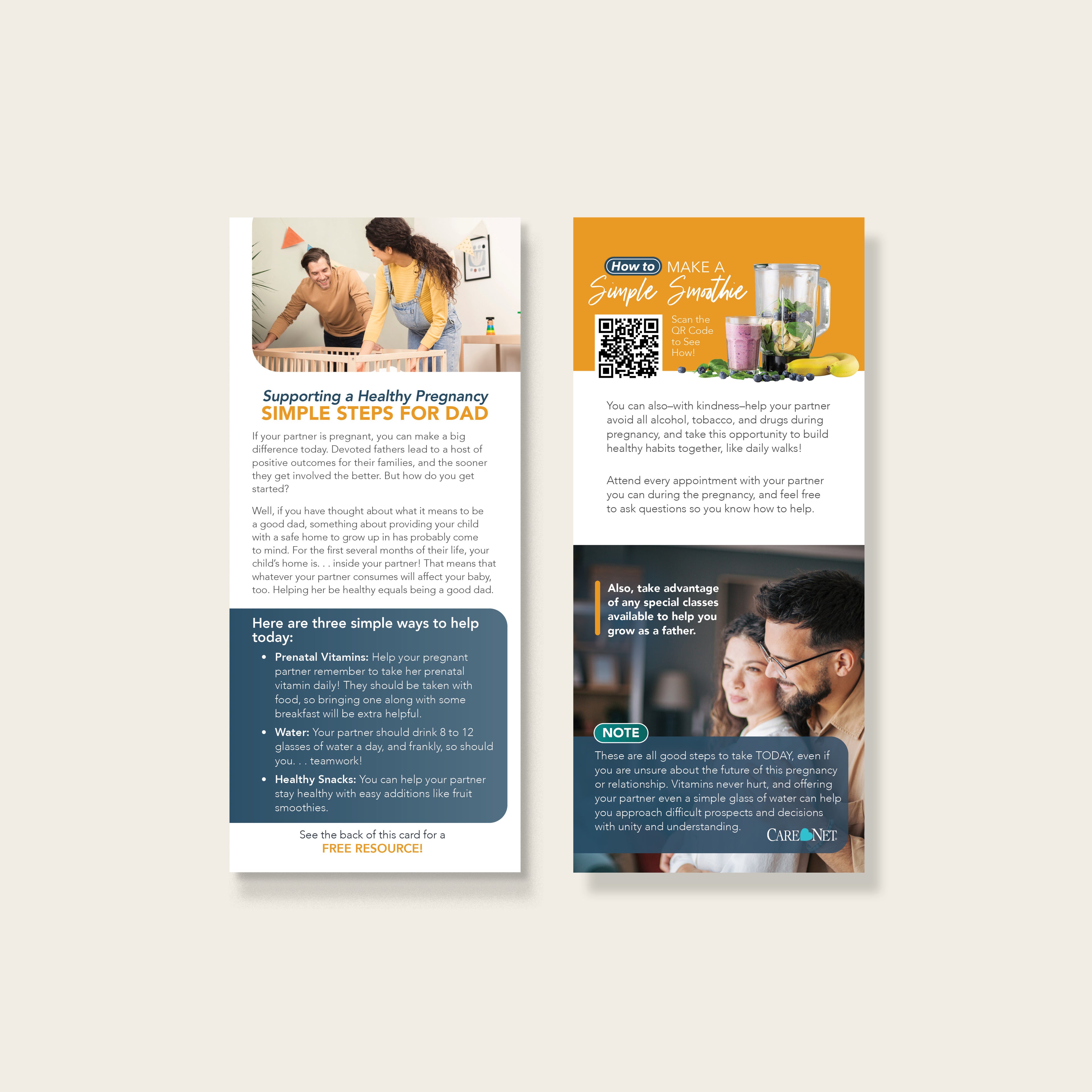 Supporting a Healthy Pregnancy: Simple Steps for Dad Tip Card (Pack of 50)