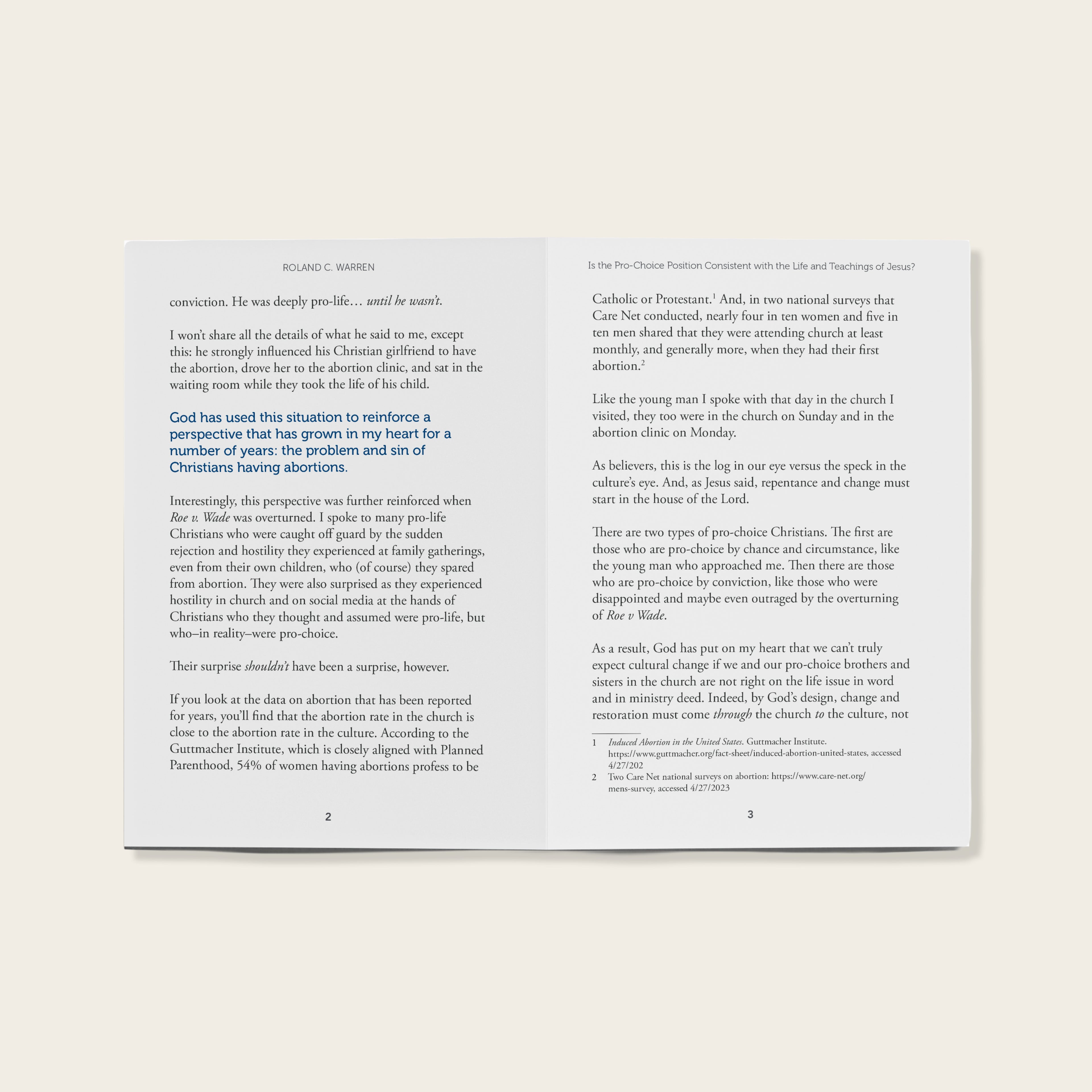 Is the Pro-Choice Position Consistent with the Life and Teachings of Jesus?  (Pack of 10)