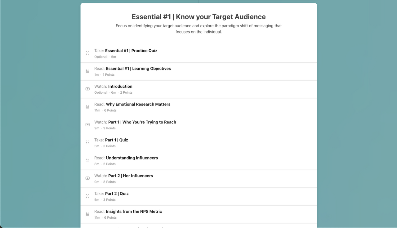 Client Marketing Essentials (CME)