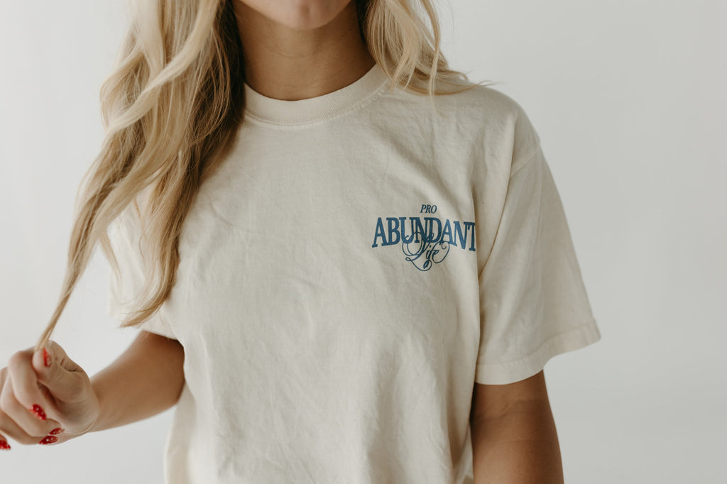 Cream Choose Abundant Life T-Shirt