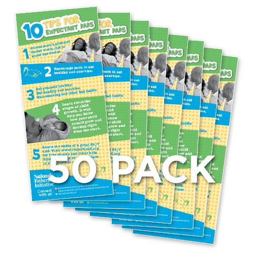 Tip Card: 10 Tips for Expectant Dads (Pack of 50)