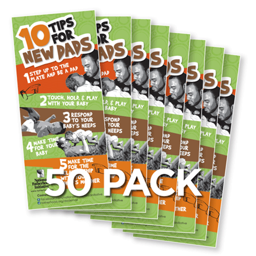 Tip Card: 10 Tips for New Dads (Pack of 50)